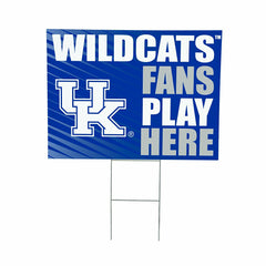 University of Kentucky Coroplast Yard Sign "Fans Play Here"