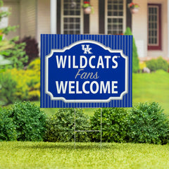 University of Kentucky Coroplast Yard Sign, "Fans Welcome"