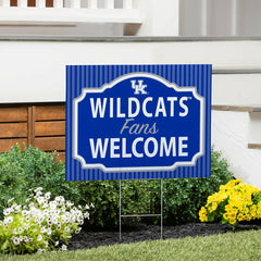 University of Kentucky Coroplast Yard Sign, "Fans Welcome"