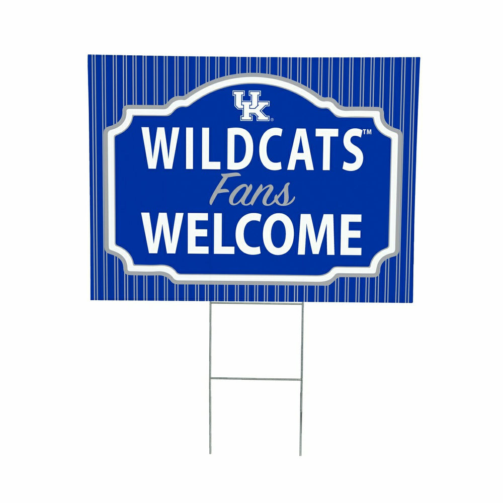 University of Kentucky Coroplast Yard Sign, "Fans Welcome"