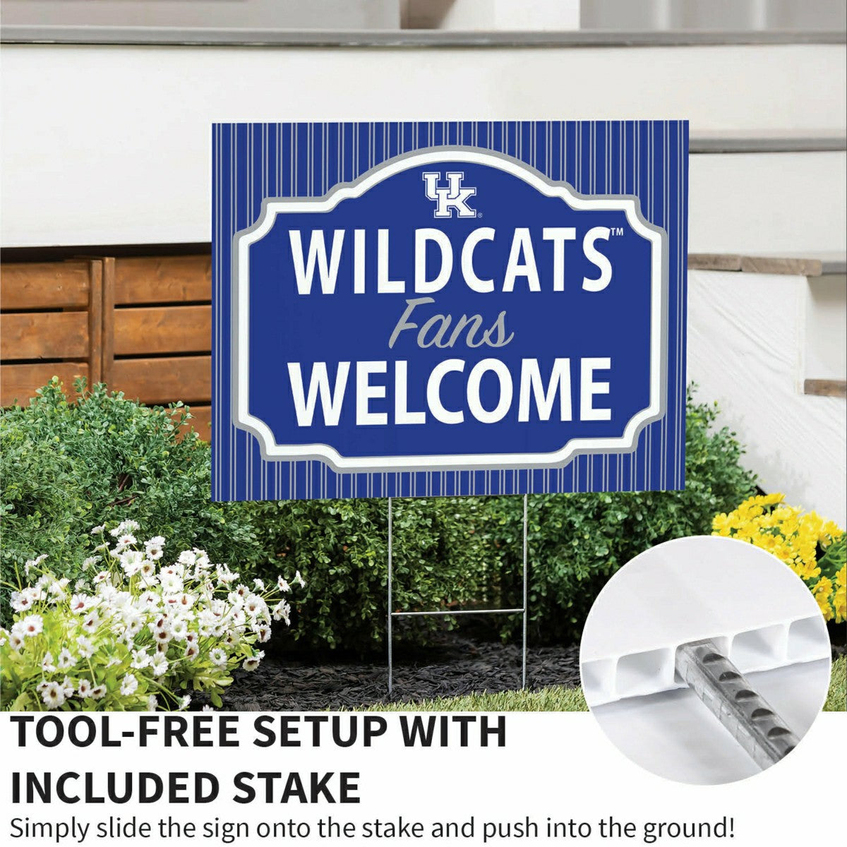 University of Kentucky Coroplast Yard Sign, "Fans Welcome"