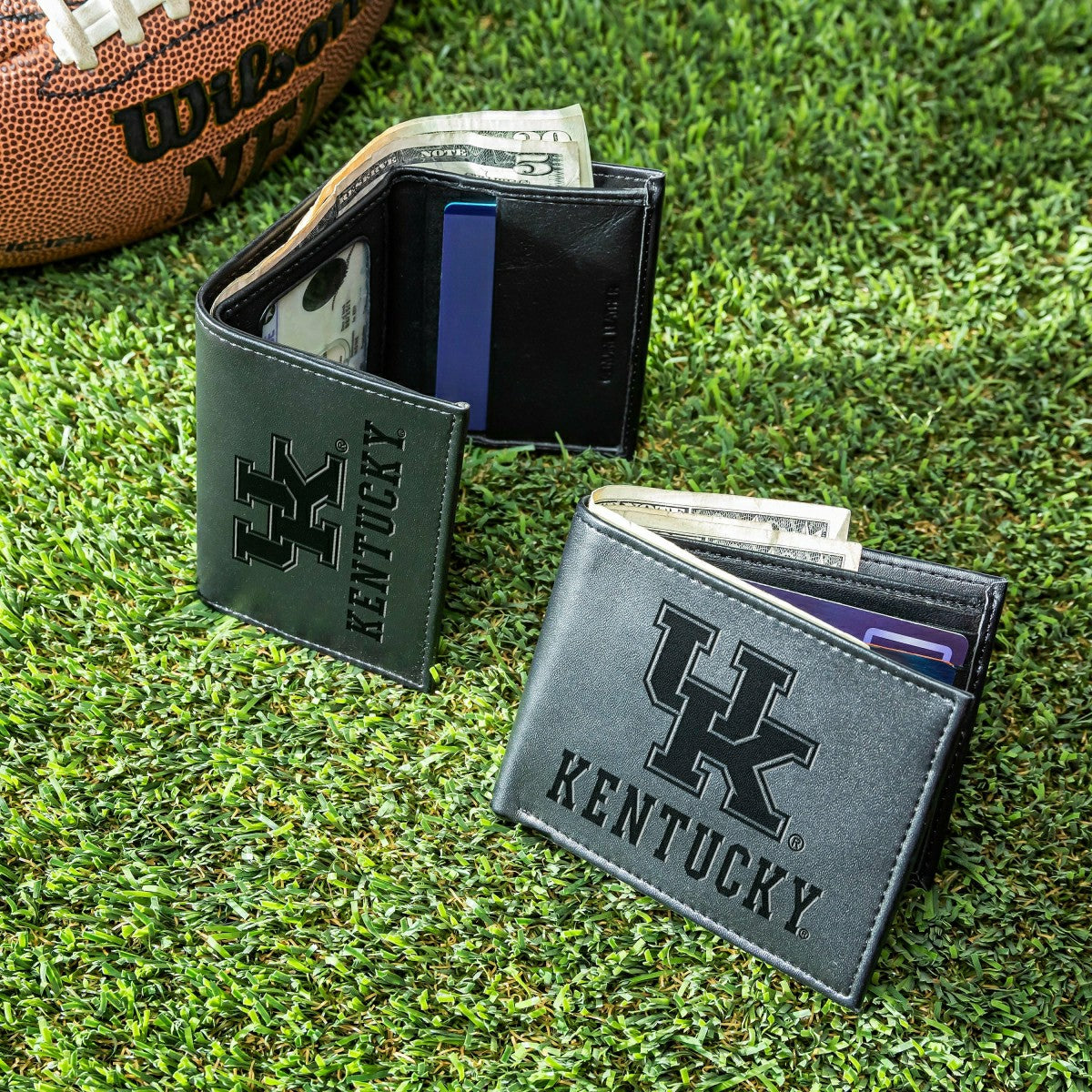 University of Kentucky, Bi-Fold and Tri-Fold Wallet Gift Set, Black