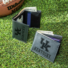 University of Kentucky, Bi-Fold and Tri-Fold Wallet Gift Set, Black