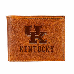 University of Kentucky, Embossed 100% Genuine Tumbled Leather Passcase