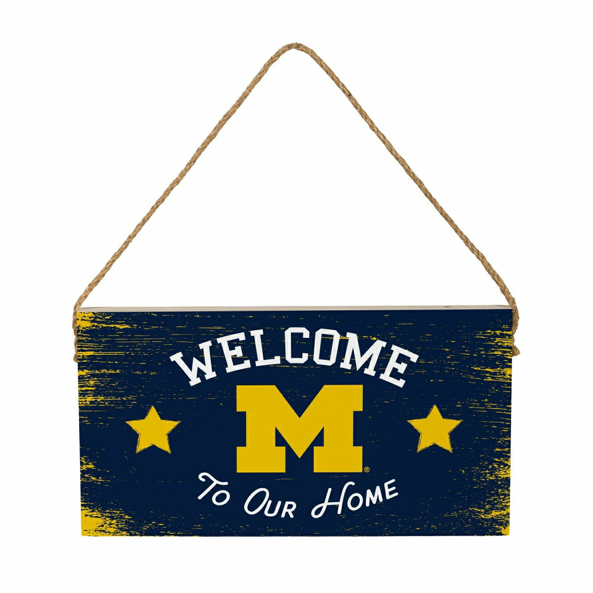 University Of Michigan Wood Wall Sign, 6x11