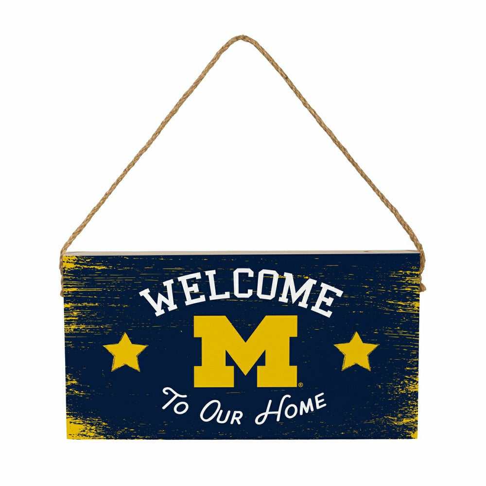 University Of Michigan Wood Wall Sign, 6x11