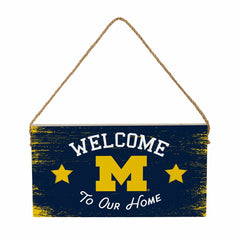 University Of Michigan Wood Wall Sign, 6x11