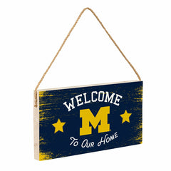 University Of Michigan Wood Wall Sign, 6x11