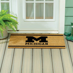University Of Michigan Large One Color Coir Mat, 36"x24"