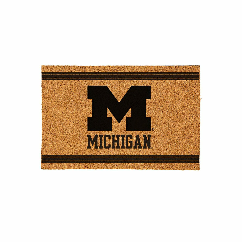 University Of Michigan Large One Color Coir Mat, 36"x24"