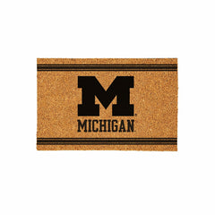 University Of Michigan Large One Color Coir Mat, 36"x24"