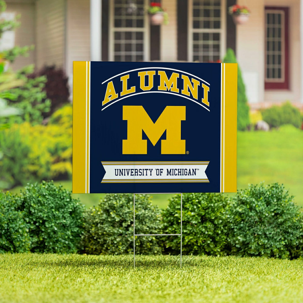 University Of Michigan Coroplast Yard Sign Alumni