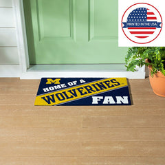University Of Michigan, PVC Mat COLOR, Home of a Fan