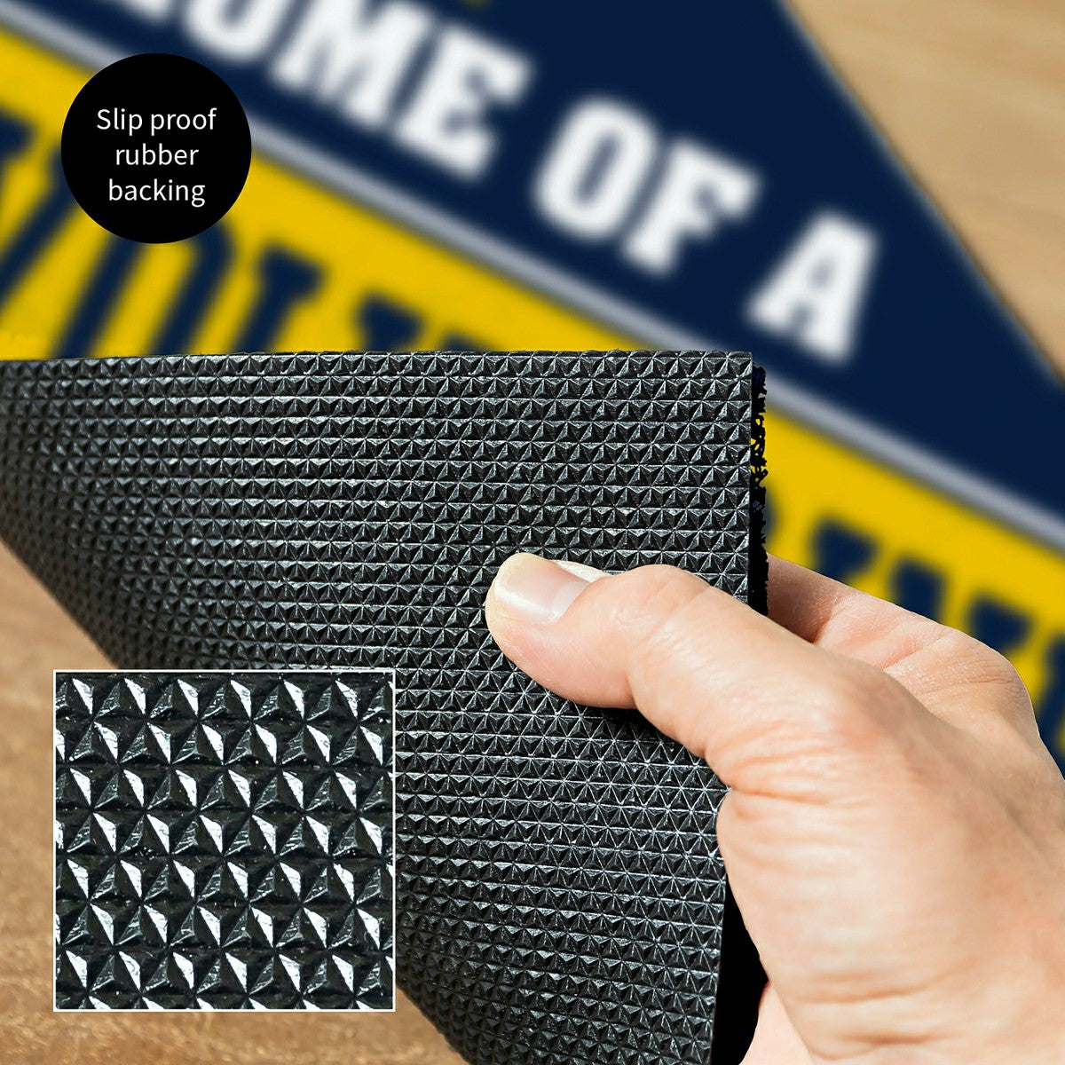University Of Michigan, PVC Mat COLOR, Home of a Fan