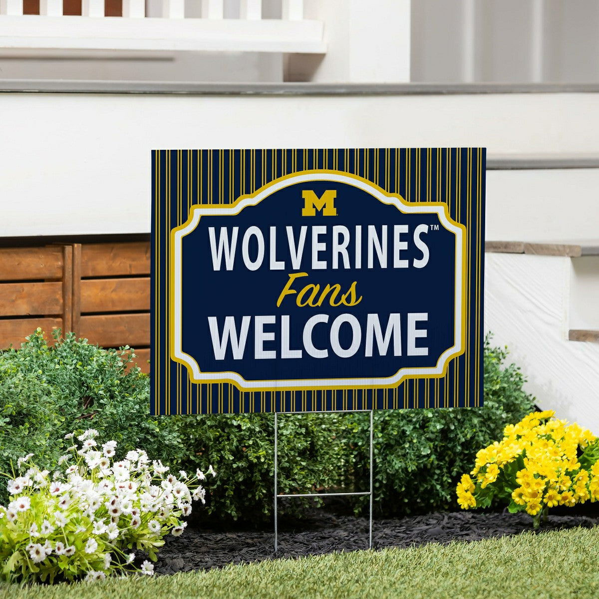 University Of Michigan Coroplast Yard Sign, "Fans Welcome"