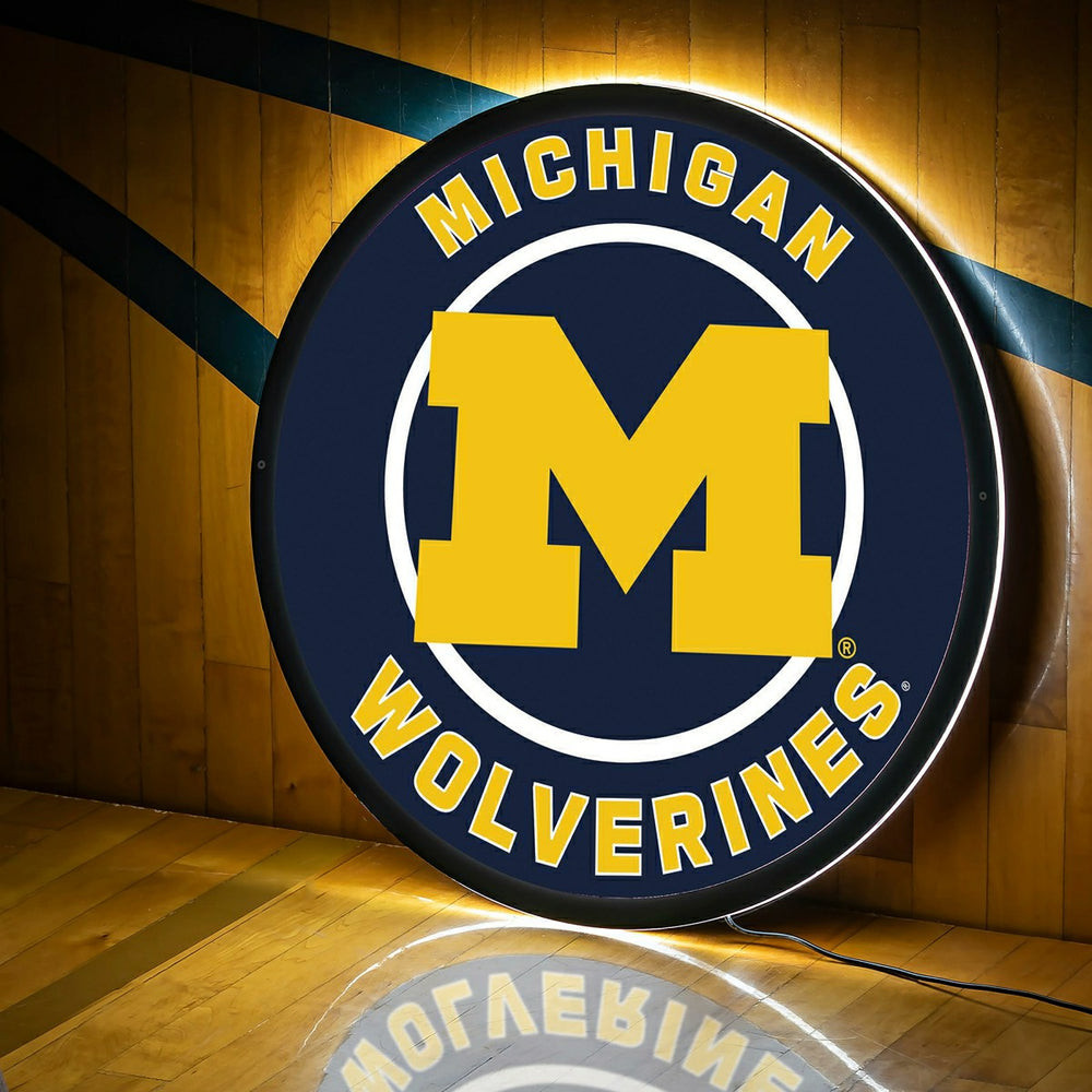 LED Wall Decor, Round, University Of Michigan