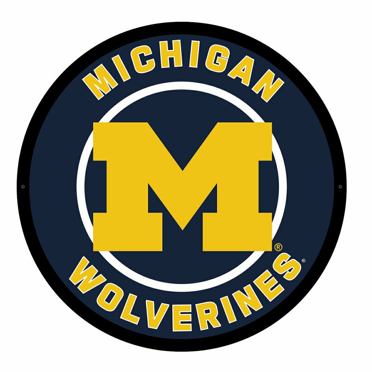 LED Wall Decor, Round, University Of Michigan