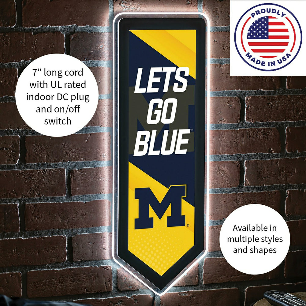 LED Wall Decor, Pennant, University Of Michigan
