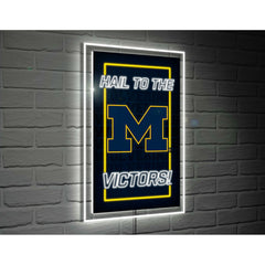 University Of Michigan College Rectangle Neolite LED Decor