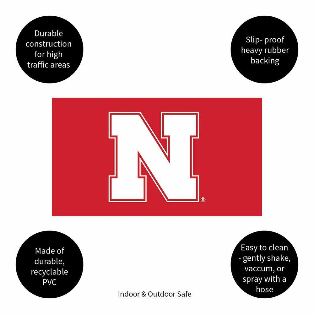 Full Color PVC Mat, 16" x 28", University of Nebraska