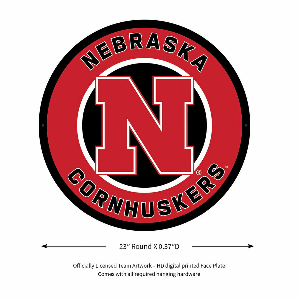 LED Wall Decor, Round, University of Nebraska