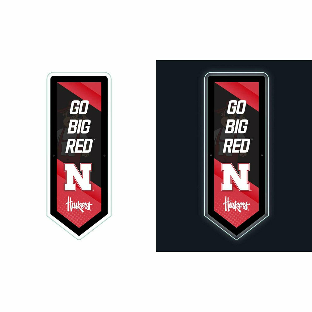 LED Wall Decor, Pennant, University of Nebraska