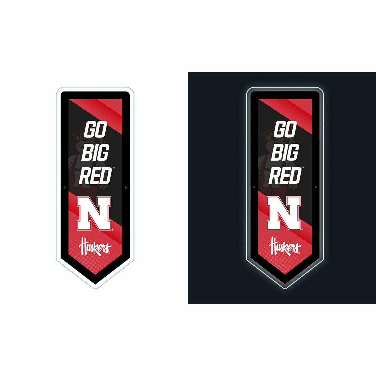 LED Wall Decor, Pennant, University of Nebraska