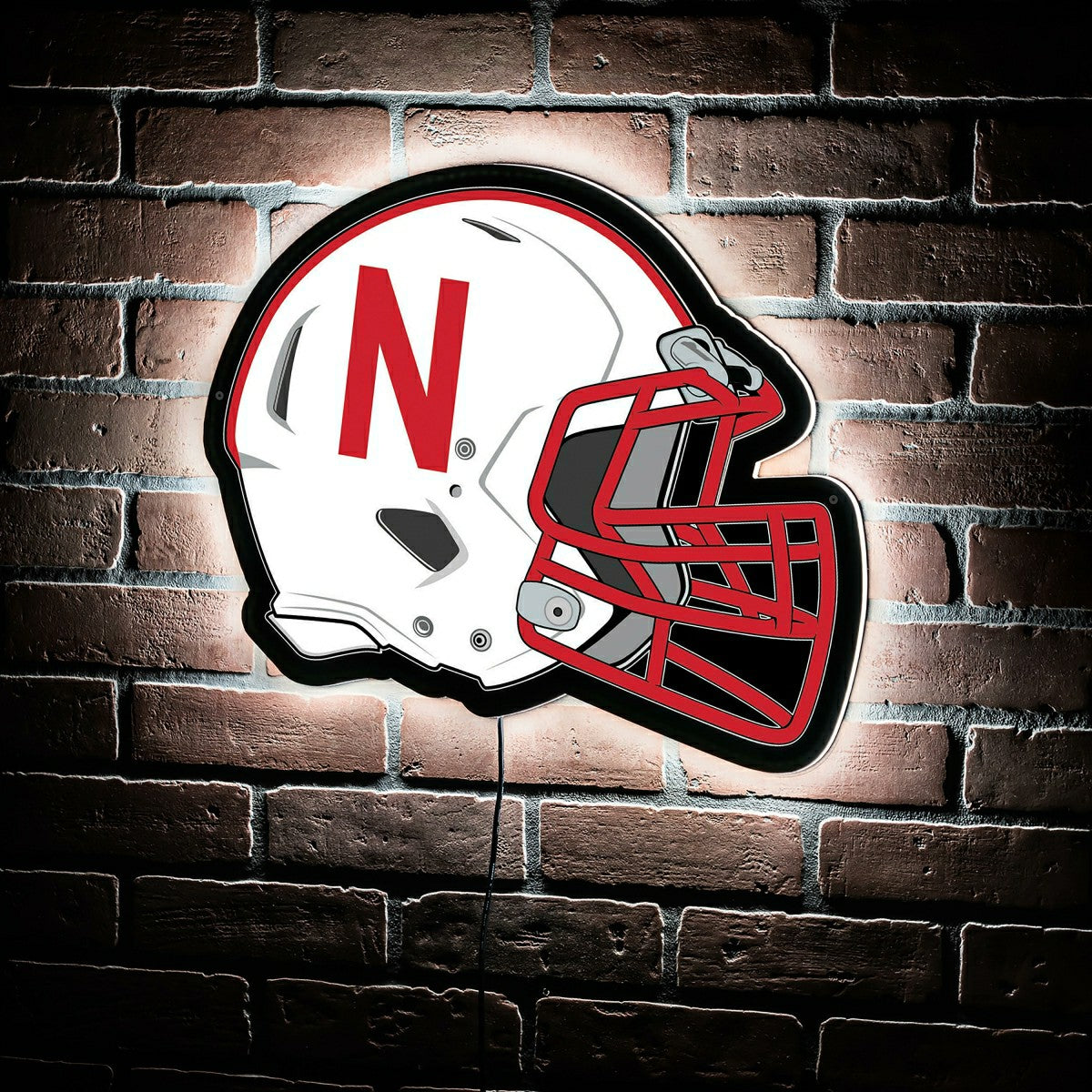 LED Wall Decor, Helmet, University of Nebraska