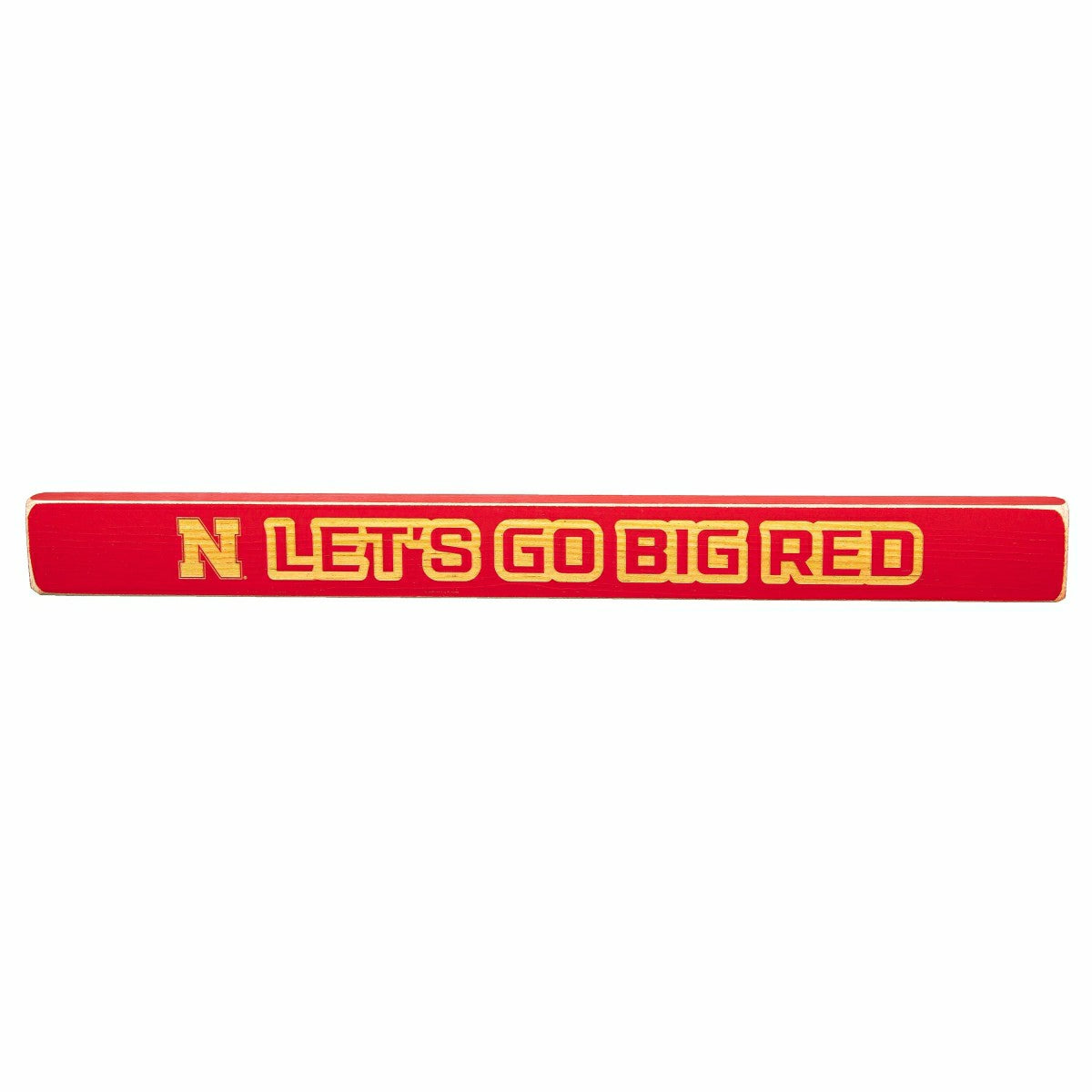 University of Nebraska Engraved Wood Sign, 1.5" x 18"