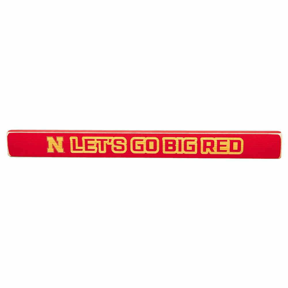 University of Nebraska Engraved Wood Sign, 1.5" x 18"