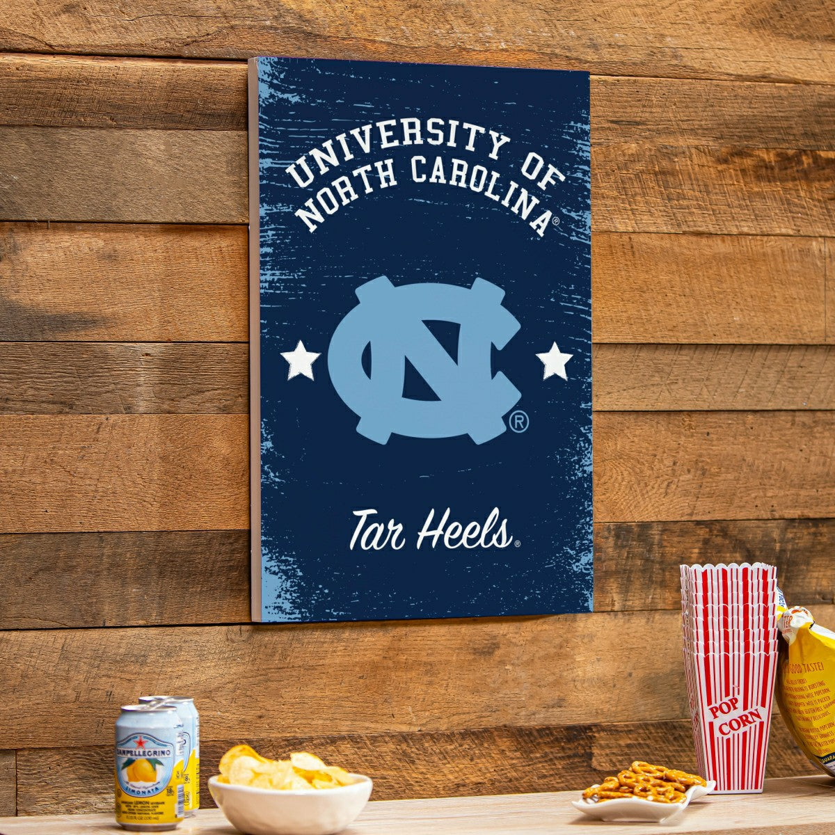 University of North Carolina Wood Wall Sign, 16x24