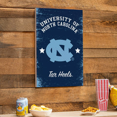 University of North Carolina Wood Wall Sign, 16x24