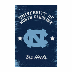 University of North Carolina Wood Wall Sign, 16x24