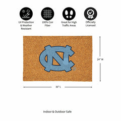 University of North Carolina Large Full Color Coir Mat, 36"x24"