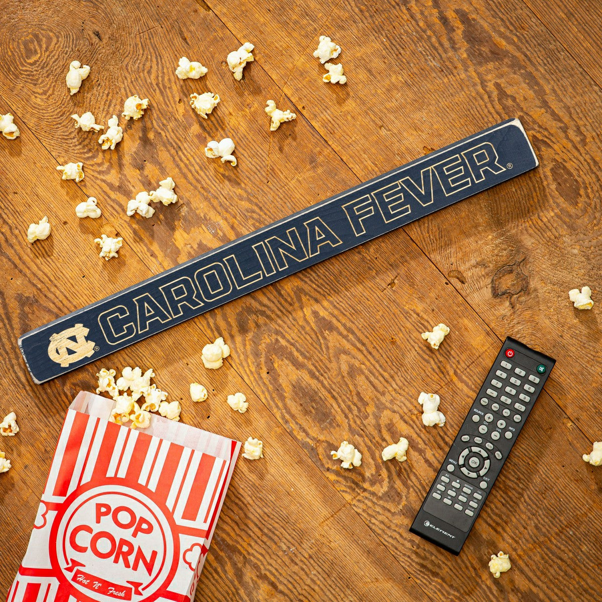 University of North Carolina Engraved Wood Sign, 1.5" x 18"