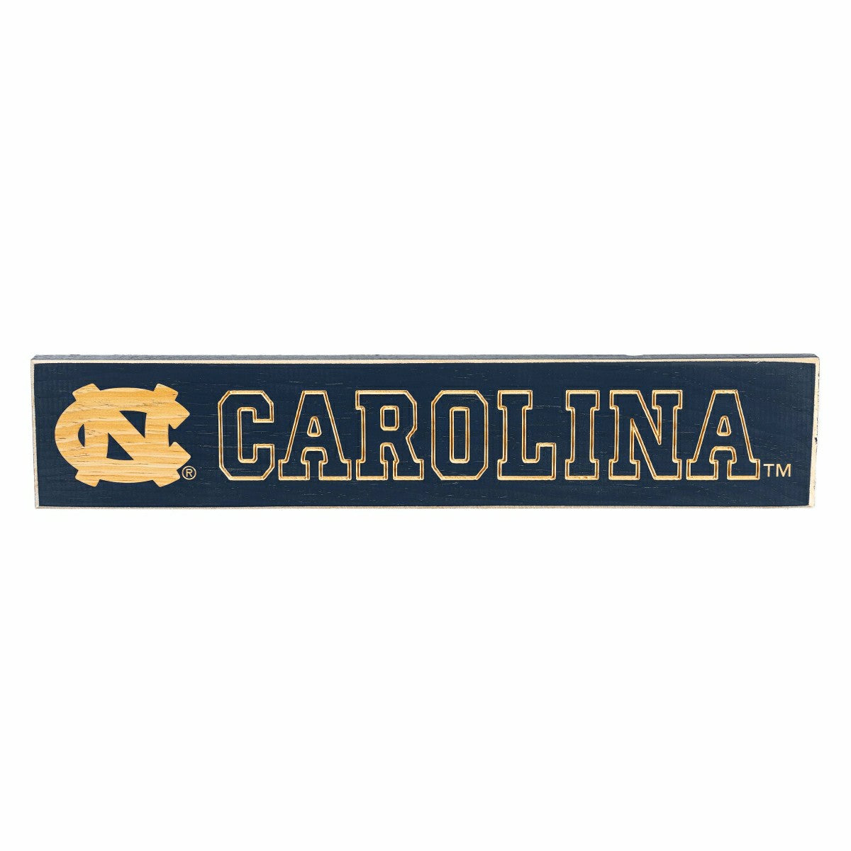 University of North Carolina Engraved Wood Sign, 3.5" x 18"