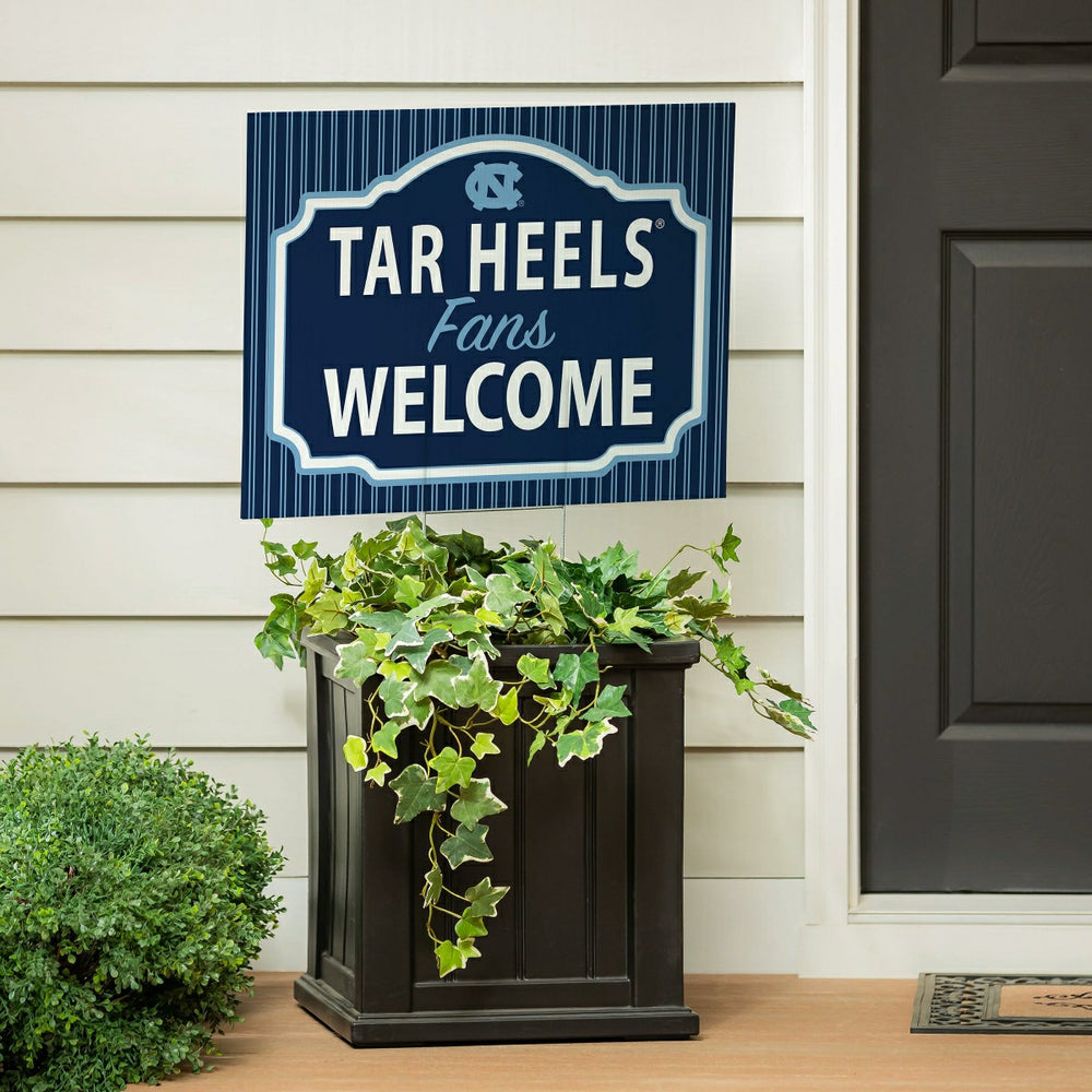 University of North Carolina Coroplast Yard Sign, "Fans Welcome"