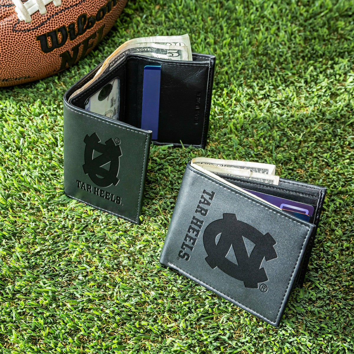 University of North Carolina, Bi-Fold and Tri-Fold Wallet Gift Set, Bl