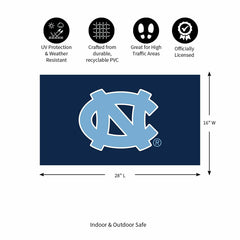 Full Color PVC Mat, 16" x 28", University of North Carolina