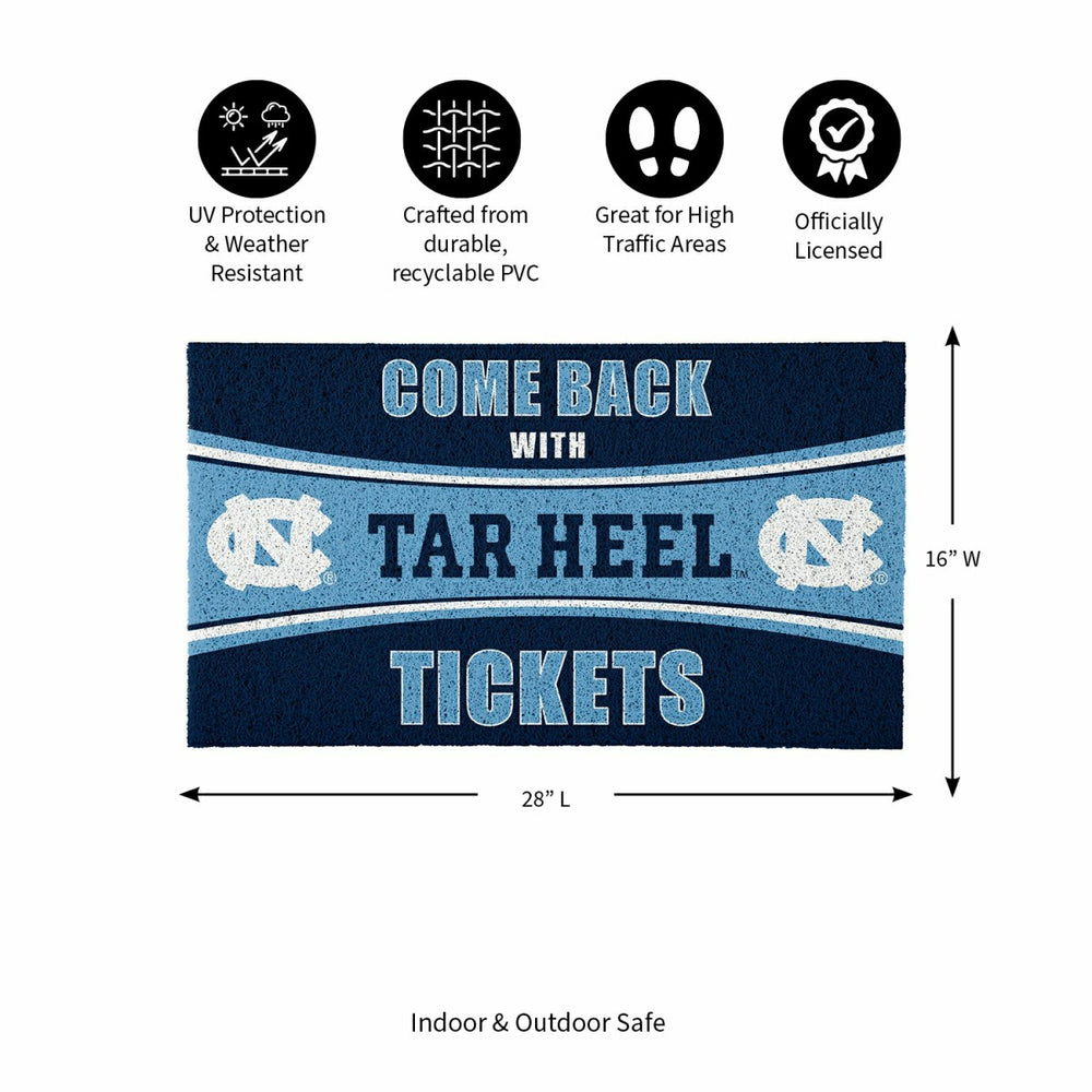 28" x 16" PVC Trapper Mat, Come Back with Tickets, University of North