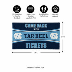 28" x 16" PVC Trapper Mat, Come Back with Tickets, University of North