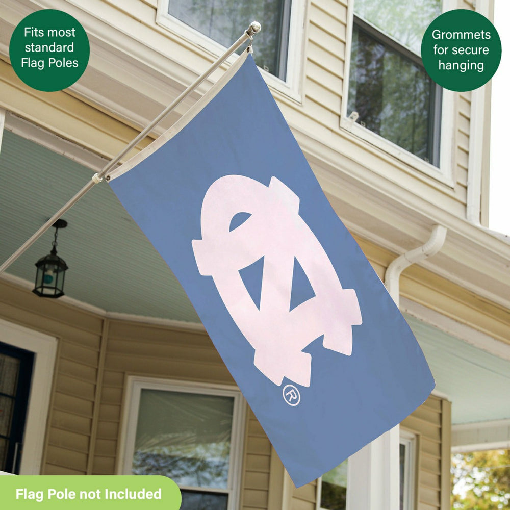 University of North Carolina Single Sided Flag w/ 2 Grommets, 3'x5'