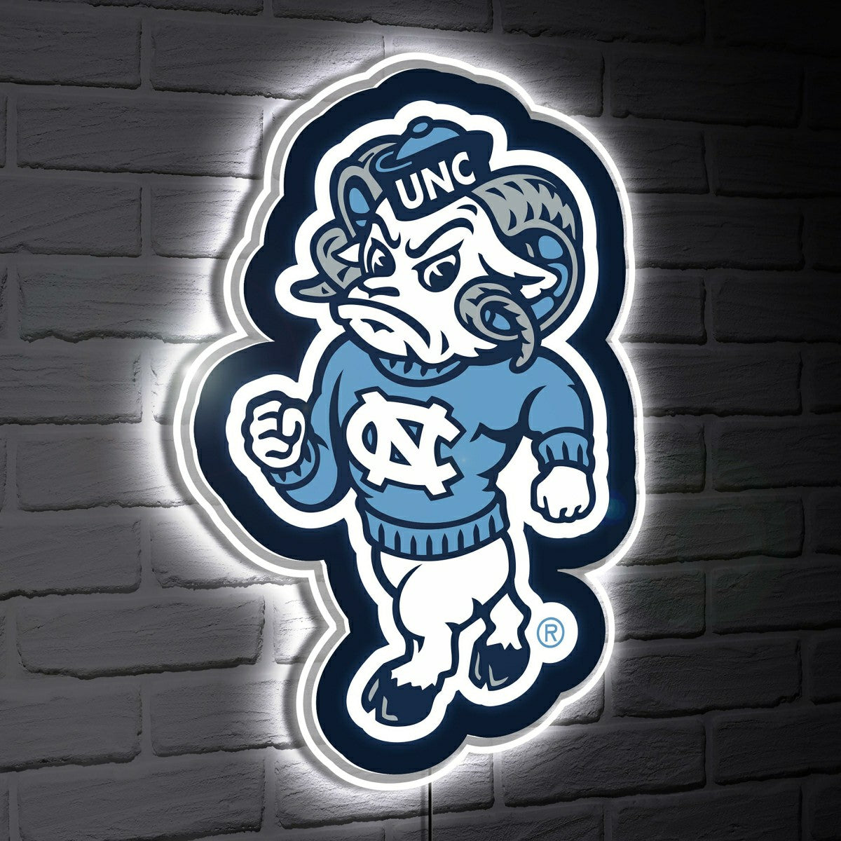 LED Wall Decor, Glazelite, College Mascot, University of North Carolin