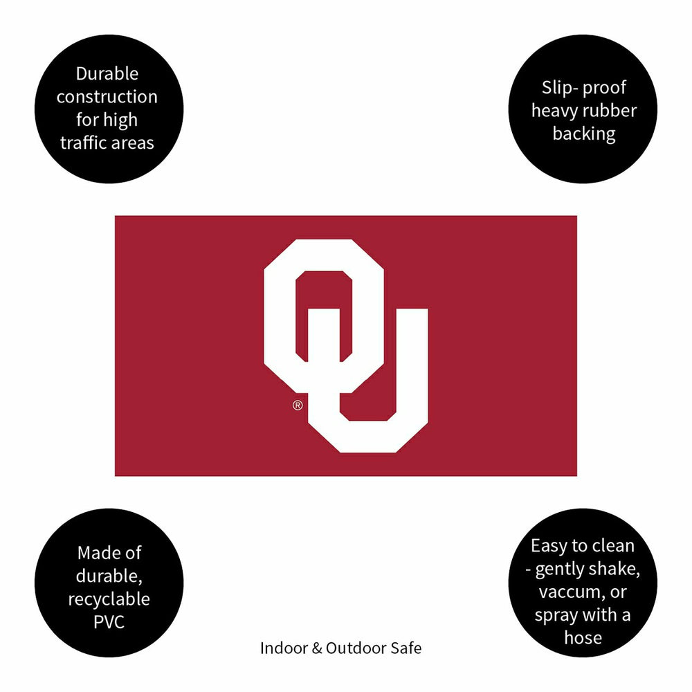 Full Color PVC Mat, 16" x 28", University of Oklahoma