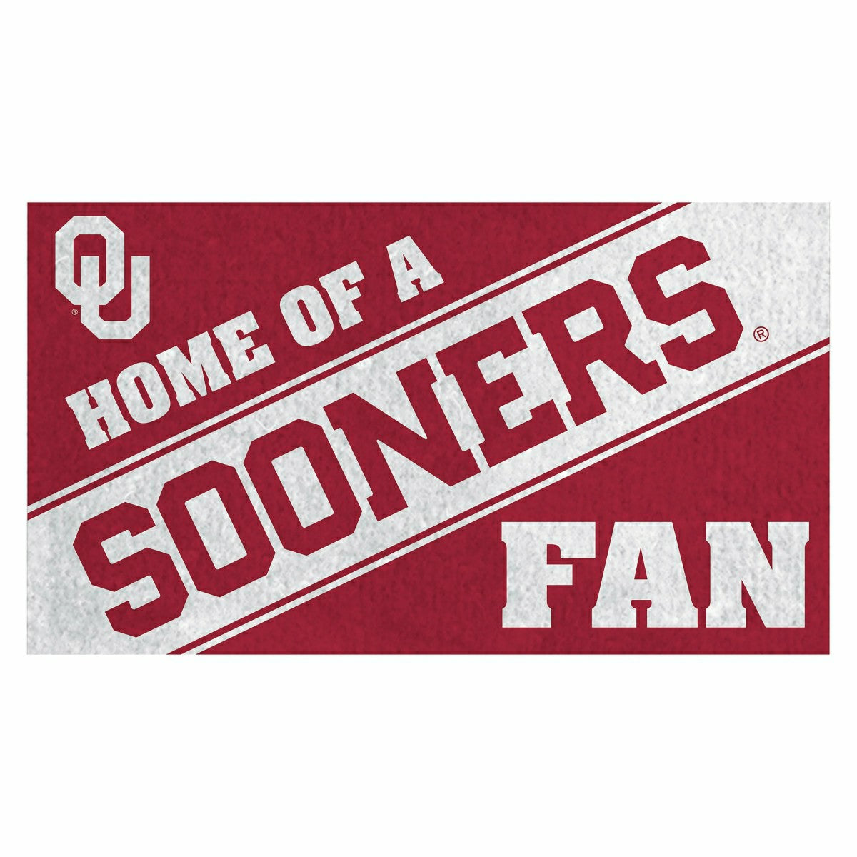 University of Oklahoma, PVC Mat COLOR, Home of a Fan