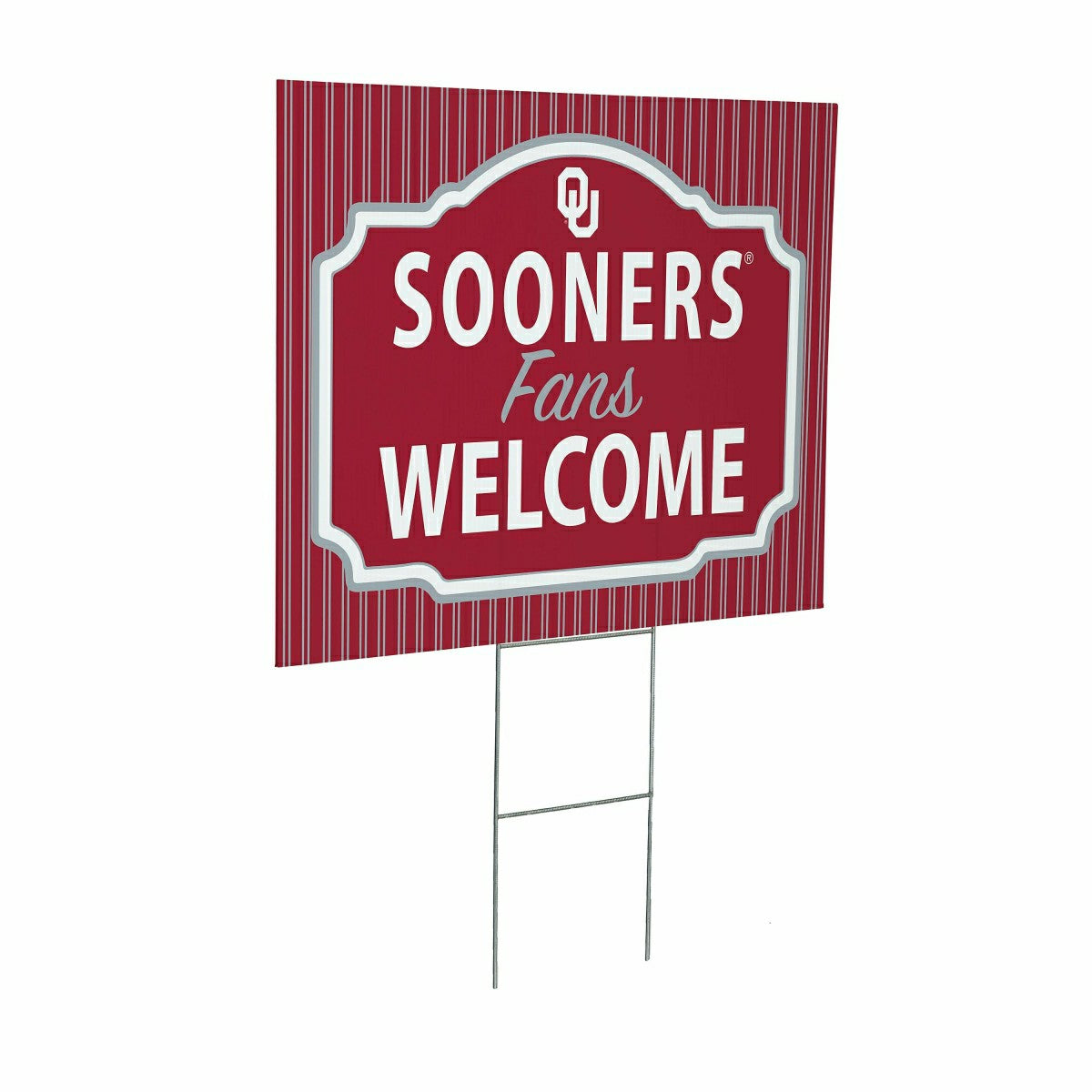 University of Oklahoma Coroplast Yard Sign, "Fans Welcome"