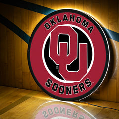 LED Wall Decor, Round, University of Oklahoma
