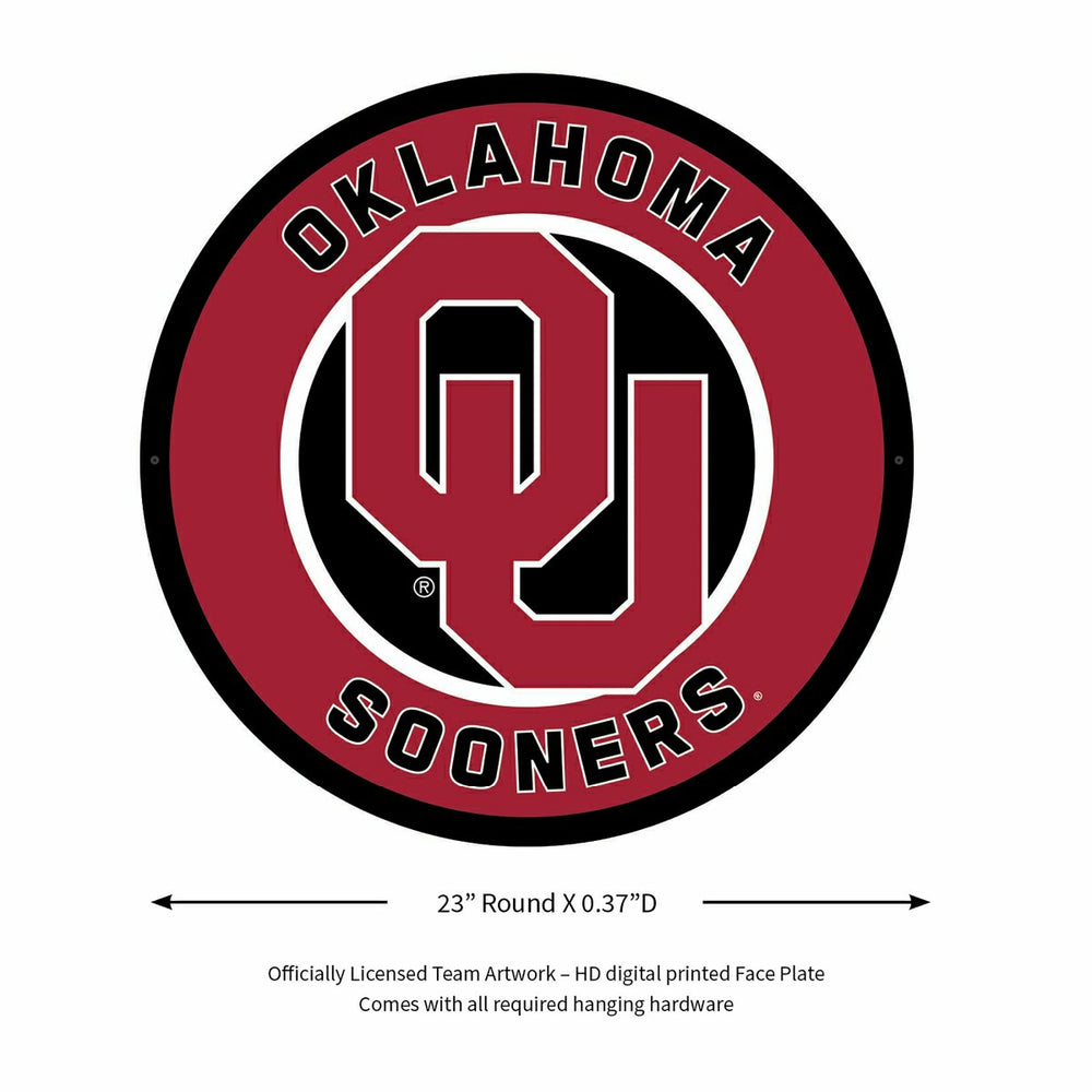LED Wall Decor, Round, University of Oklahoma