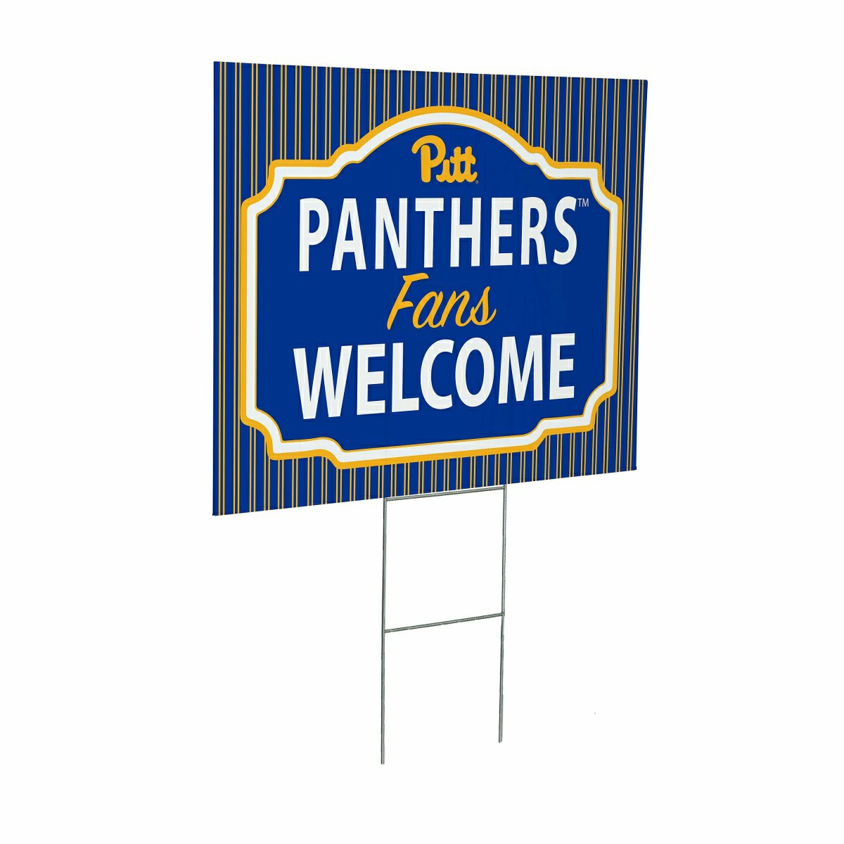 University of Pittsburgh Coroplast Yard Sign, "Fans Welcome"