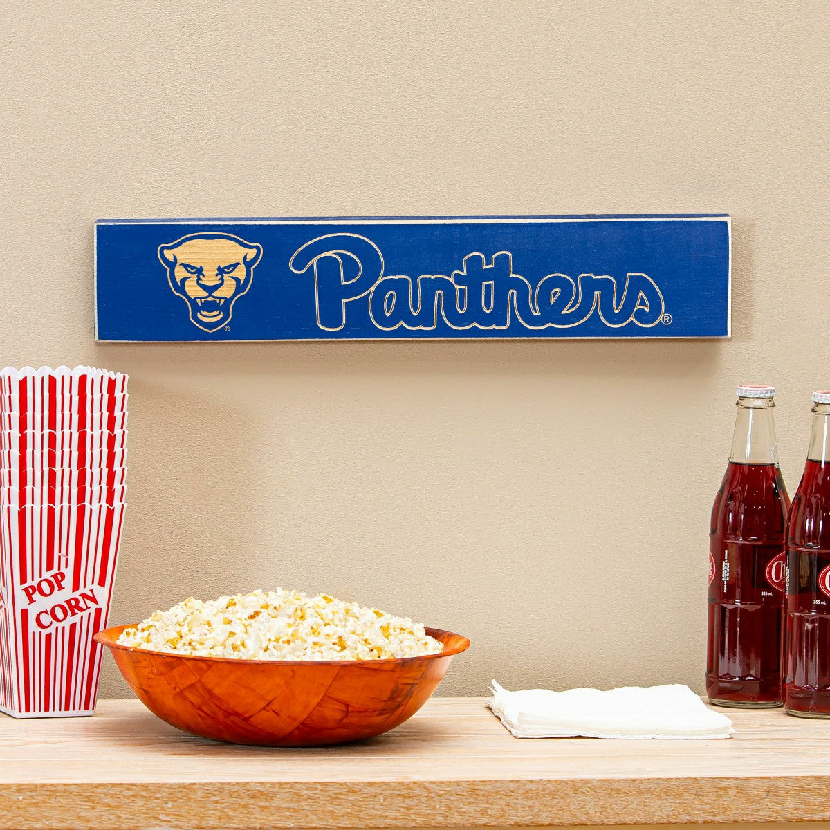University of Pittsburgh Engraved Wood Sign, 3.5" x 18"
